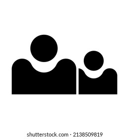 Graphic flat user icon for your design and website