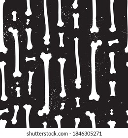
Graphic flat vector seamless pattern. Bones. Hand graphics