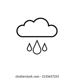 Graphic flat weather icon for your design and website