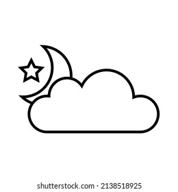 Icono de clima plano gráfico para su diseño y sitio web