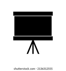 Graphic flat white board icon for your design and website