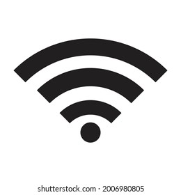 Icono de wifi plano gráfico para su diseño y sitio web