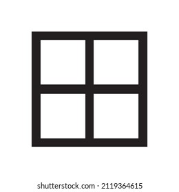 Graphic flat window icon for your design and website