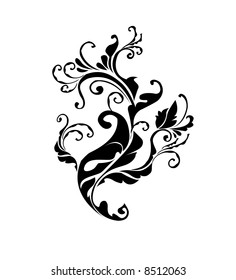 Graphic floral design