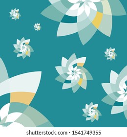 Graphic Floral Geometric Pattern Background Template