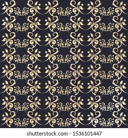 Graphic Floral Repeating Pattern Background