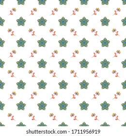 Graphic flower arabesque pattern vector illustration. mandala ornament. Geometric floral line oriental seamless pattern. flower of life background for fabric, wallpaper design