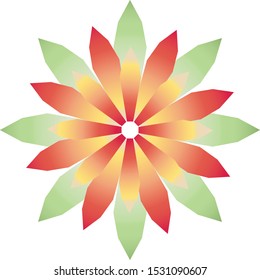Graphic Flower Design Element Logo Template