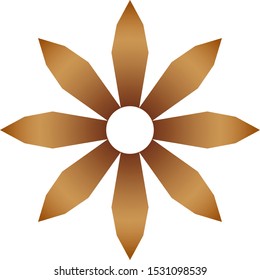 Graphic Flower Design Element Logo Template