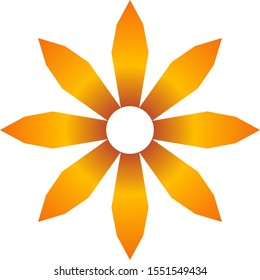 Graphic Flower Design Element Logo Template
