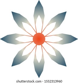 Graphic Flower Design Element Logo Template