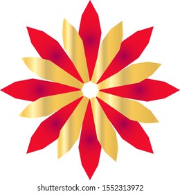 Graphic Flower Design Element Logo Template