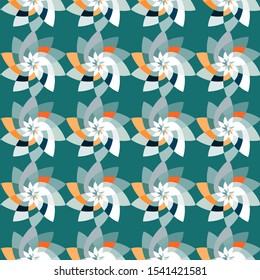Graphic Flower Geometric Pattern Background Template