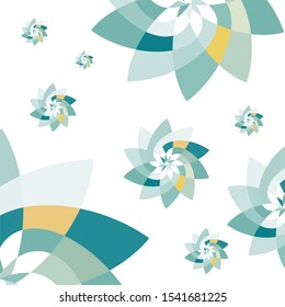 Graphic Flower Geometric Pattern Background Template