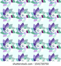 Graphic Flower Geometric Pattern Background Template