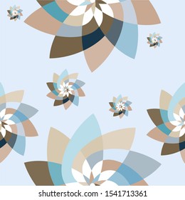 Graphic Flower Geometric Seamless Pattern Background Template