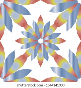 Graphic Flower Geometric Seamless Pattern Background Template