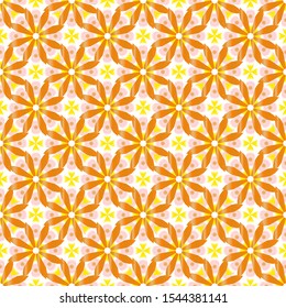 Graphic Flower Geometric Seamless Pattern Background Template