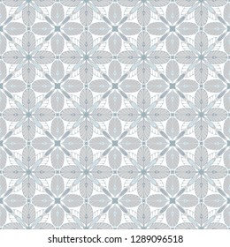 graphic flower pattern vector illustration. geometric floral line oriental seamless pattern. spring cherry flower background, wallpaper design mandala ornament.