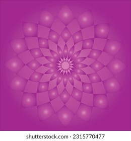Flor gráfica. Vector aislado del fondo.