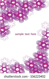 graphic ????????-violet flowers
