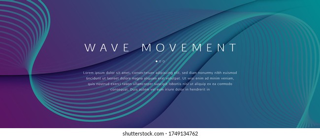 Graphic Fluid. 3d Flow Shape Poster. Curve Futuristic Banner. Modern Technology Template. Geometric Graphic Fluid. Purple Vibrant Concept. Abstract Minimal Movement. Graphic Fluid.