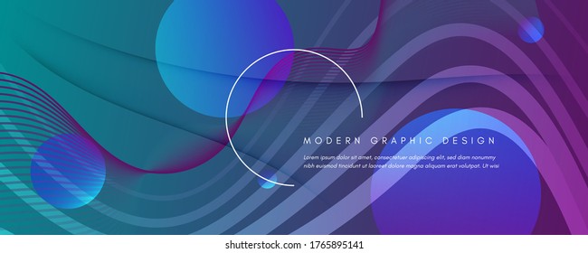 Graphic Fluid. Abstract Flow Lines Poster. Color Futuristic Banner. Vibrant Business Illustration. Gradient Graphic Fluid. Purple Modern Concept. 3d Creative Wallpaper. Graphic Fluid.