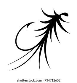 graphic fly fishing, vector