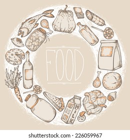 Graphic Food set