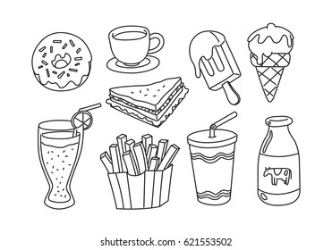 graphic food, vector