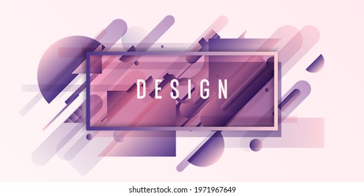 A graphic frame for placing text. Abstract background consisting of various geometric shapes. A modern design template.