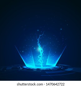 graphic of futuristic digital technology background for sci-fi theme