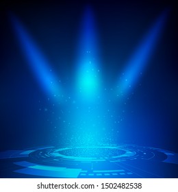 graphic of futuristic digital technology background for sci-fi theme