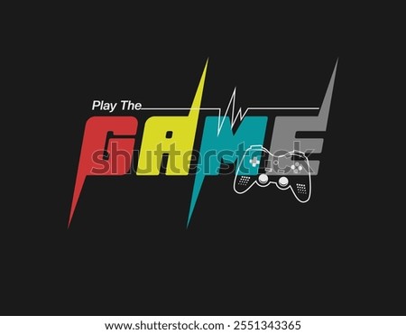 Graphic gamer,Vector illustration. Image of a game console for lovers of video and computer games 