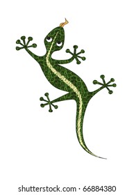 graphic of a gecko