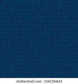 Graphic Geometric Abstract Seamless Pattern, Chaotic Lines on Blue Background, Vector Illustration