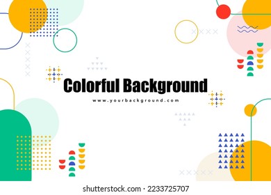 Graphic geometric background design banner element line dot halftone vector shapes colorful shapes abstract