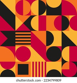 Diseño de fondo geométrico gráfico banner línea de elemento punto semitono formas vectoriales coloridas mural abstracto