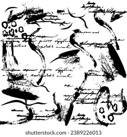 graphic geometric black leopard handwriting slogan pattern texture background abstract design