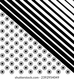 graphic geometric black round line pattern background texture abstract art design