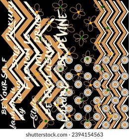 graphic geometric color zigzag line round line brush hand writing art design pattern background texture abstract print