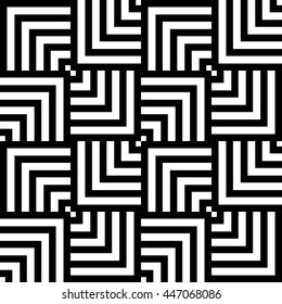 Graphic geometric pattern, black and white