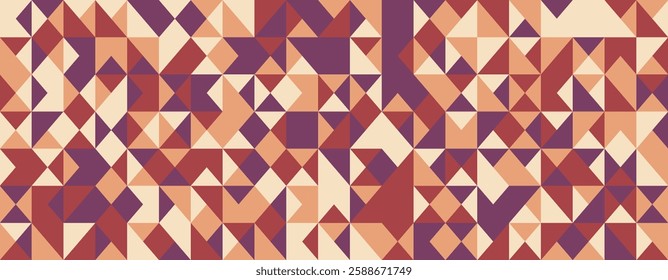 Graphic geometric pattern with minimal shapes and trendy design. Perfect for posters, seamless backgrounds, or textile prints with abstract simplicity.