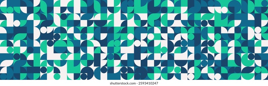 Graphic geometric pattern with minimal shapes and trendy design. Perfect for posters, seamless backgrounds, or textile prints with abstract simplicity.
