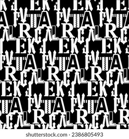 graphic geometric  white writing alphabet font slogan black pattern abstract background texture design print