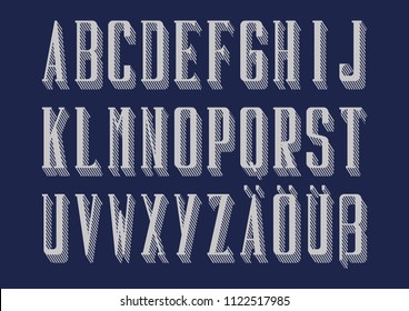 Graphic german alphabet