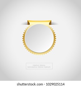 Graphic gold vector  sticky, paper, vector,  illustration background.