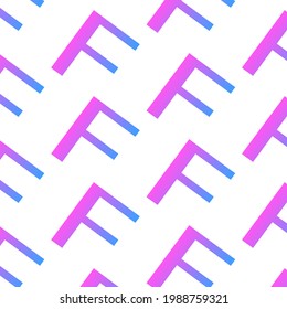 Graphic gradient alphabet pattern for your design and background