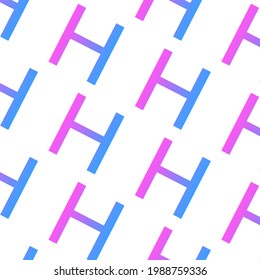 Graphic gradient alphabet pattern for your design and background