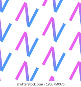Graphic gradient alphabet pattern for your design and background